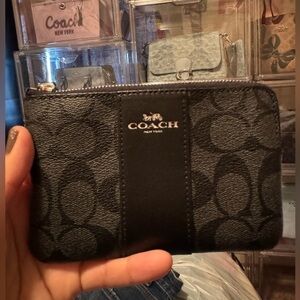 Coach corner zip wristlet